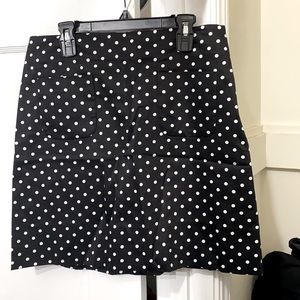 Polka dot A line mini skirt